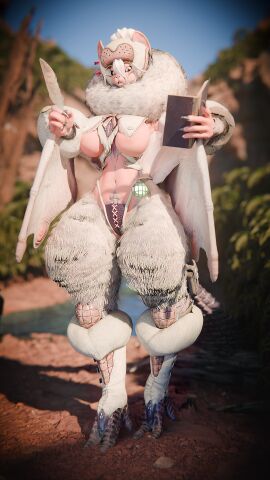 1girls anthro ass ass_bigger_than_head bat bat_girl big_ass big_breasts big_butt bottom_heavy breasts bubble_ass bubble_butt capcom clothing curvaceous curvy curvy_figure feather_pen female female_only furry ghostoast glasses huge_ass huge_breasts monster_girl monster_hunter mostly_nude notebook palu_(ghostoasr) panties paolumu solo solo_female tagme thick_thighs voluptuous voluptuous_female white_eyes white_hair wide_hips wings