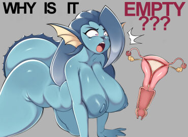 1girls anthro areolae ass big_areola big_ass big_breasts big_butt blue_hair breasts breasts_bigger_than_head bubble_butt completely_nude completely_nude_female creatures_(company) cross_section curvaceous curvy curvy_figure dialogue eeveelution english_text erect_nipples fallopian_tubes female female_only funny furry game_freak generation_1_pokemon grey_background higher_resolution_available huge_ass huge_breasts long_hair naked naked_female nintendo nude nude_female open_mouth pink_eyes pokemon pokemon_(species) pokemon_rgby saltyxodium shocked shocked_expression slim_waist solo solo_female tagme tail text thick_thighs uterus vaporeon vibe_(hoodielazer) voluptuous voluptuous_female wide_eyed wide_hips