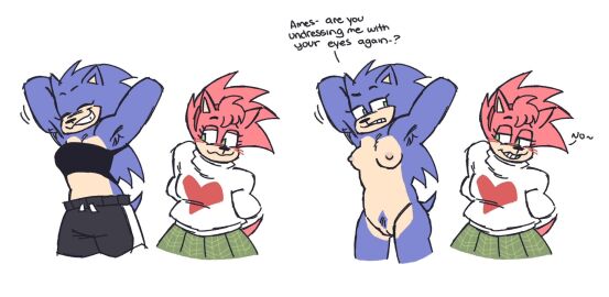 amy_rose blush breasts fanart female hazeldrawsskin nude pussy rule_63 sega sonic_(series) sonic_the_hedgehog sonic_the_hedgehog_(series) sonique_the_hedgehog tagme