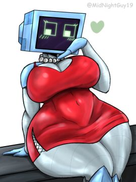 ass big_ass big_butt big_thighs female karen_plankton midnightguy19 red_clothing red_dress robot robot_girl spongebob_squarepants tagme thick thick_ass thick_thighs