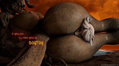 1boy 1girls 3d absurd_res anthro arctic_fox ass big_ass big_breasts black_nose blue_eyes blue_tail bodily_fluids breasts brown_body brown_breasts brown_skin butt_smother canid canine claws cloud cloudy_sky crush cunnilingus curvy_figure darwinthejockey deathclaw dialogue digital_media_(artwork) dirt duo fallout female floppy_ears fox fur furry genital_fluids genitals hair hi_res horn huge_ass leg_wrap legs_together legs_up lipless long_tail lying lying_on_ground male male/female mammal messy_hair microsoft multicolored_tail muscular muscular_thighs nails nipples nude on_ground on_side open_mouth oral orange_sky outside pink_nipples pussy scalie sex signature sky smothering sol_(philo) source_filmmaker_(artwork) tail teeth text thick_thighs threatening tongue tongue_out true_fox vaginal_fluids vaginal_penetration white_body white_ears white_fur white_hair white_tail wide_hips