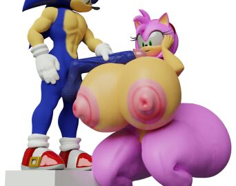 3d amy_rose big_penis breasts female footwear handwear hyper_breasts hyper_penis male minttoo mostly_nude penis sonic_(series) sonic_the_hedgehog sonic_the_hedgehog_(series)