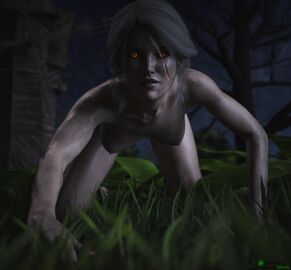 1girls 3d 3d_model absolutely_nothing_on animal_behavior behaving_like_a_cat breasts cd_projekt_red cgi cgi_girl ciri cirilla_fiona_elen_riannon completely_naked completely_nude crouching crouching_female dim_lighting dirty female female_only feral feral_female feral_human gaze glowing_eyes grass grass_field human human_only hunting light-skinned_female light_skin looking_at_viewer medium_breasts missally naked naked_female night nightmare_fuel nighttime nude nude_female orange_eyes outdoors ready_for_sex ready_to_fuck round_breasts scar scars_on_body scary staring_at_viewer the_witcher_(series) the_witcher_3:_wild_hunt touching_grass wanting_sex windmill yellow_eyes