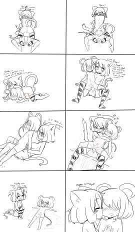 1boy 1futa anal anal_sex animal_ears announcing_orgasm anon ass balls big_balls big_penis cat_girl catgirl chaiko_(artist) comic cum_in_ass cumflation cyan_(show_by_rock!!) female femboy futa/male futa_is_bigger futa_on_male futanari huge_cock inflation intersex male mouse_boy mouse_ears penis penis_size_difference rori_(artist) sanrio show_by_rock!! sketch small_penis tagme tail x-ray_view