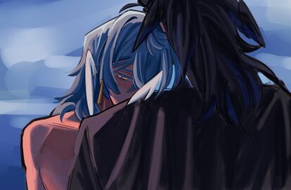 2boys before_sex father father_and_son gay gopher_wood_(honkai:_star_rail) honkai:_star_rail incest male male/male male_only s1klair son sunday_(honkai:_star_rail) yaoi