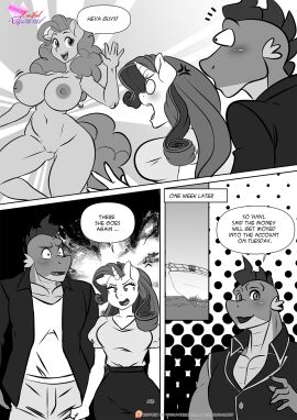 anthro areola big_breasts biped blush boat bottomwear breasts clothed clothing comic curly_hair dialogue dragon earth_pony english_text equid equine eyebrows female fingers friendship_is_magic genitals group hair hasbro hi_res horn horse larger_male male mammal my_little_pony mythological_creature mythological_equine mythological_scalie mythology navel nipples nude pants patreon_logo patreon_url pia-sama pinkie_pie_(mlp) pony pussy rarity_(mlp) scalie shirt size_difference skirt smaller_female speech_bubble spike_(mlp) talking_to_another text thick_thighs three-quarter_view topwear trio unicorn url vehicle vulva water watercraft