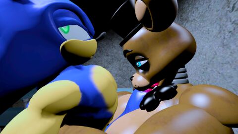 3d female five_nights_at_freddy's freddy_(fnaf) rule_63 sonic_(series) sonic_the_hedgehog source_filmmaker straight