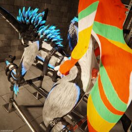 1:1 3d_(artwork) absurd_res anal anal_sex animal_genitalia animal_penis anthro anthro_on_anthro anthro_penetrated anthro_penetrating anthro_penetrating_anthro arms_tied ball_gag balls basement biped black_body black_fur blender_(artwork) blender_cycles blindfold blue_body blue_fur blue_penis bodily_fluids bondage bound breeding_mount canid canine canine_genitalia canine_penis canis claws clothing cuffs_(clothing) cum cum_drip cum_dripping_from_penis cum_on_penis depth_of_field digital_media_(artwork) dominant dragonplayer dragonplayer_(character) dripping duo erection fox fur gag gagged gagging genital_fluids genitals green_body green_fur grey_body grey_fur hair hi_res inside jex jexouium knot knuffelfratz legs_tied legwear male male/male male_penetrated male_penetrating male_penetrating_male mammal multicolored_body nude open_mouth orange_body orange_fur orgasm paws penetration penile penile_penetration penis penis_in_ass reflection restraints rexouium sex sex_dungeon slim slim_anthro slim_male slim_sub smile standing submissive submissive_male tail white_body white_fur yellow_body yellow_fur