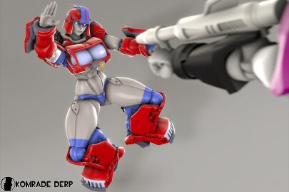 3d armor armored_female barely_contained barely_contained_breasts big_breasts breasts cybertronian female komradederp large_breasts original_character robot robot_female robot_girl robot_humanoid thick_thighs transformers