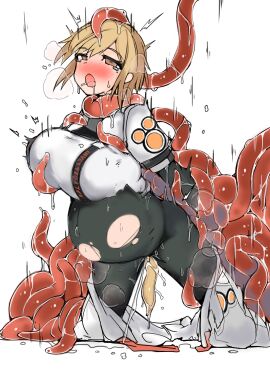 1girls arms_behind_back birth birthing_tentacles black_legwear blush brown_eyes brown_hair clothing female from_behind hia_girl hia_uniform hoyoverse katakoto_tktk kneeling kylie_(zenless_zone_zero) npc_(zenless_zone_zero) open_mouth pants pregnant red_tentacles restrained short_hair spread_legs tears tentacle tentacle_pregnancy torn_clothes torn_pants uniform white_legwear white_pants wide_hips zenless_zone_zero