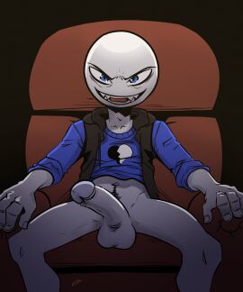 1boy 2024 balls big_balls big_dick big_penis black_background black_jacket black_pubic_hair blue_eyes blue_shirt boner bottomless brown_couch brown_sofa circle_head clothing cock color colored couch dick digital_drawing_(artwork) digital_media_(artwork) erect_penis erection exposed_penis eyebrows gay gay_sex genital grey_body grey_dick grey_penis grey_skin hd hi_res huge_cock humanoid leg_apart male male_focus male_only male_pov masculine_male mouth_open nailed nails no_pants no_text noseless open-mouth_smile open_mouth penis penis_out peter_(your_boyfriend) pubes pubic_hair sex shaded sharp_teeth silas_blackwing simple_background sitting sitting_on_couch sitting_on_sofa smile sofa solo solo_focus stick_figure stickman tagme teeth_showing textless waiting yaoi young younger_male your_boyfriend_(game)