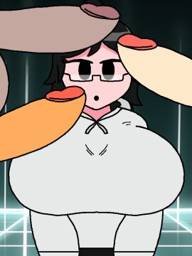 1girls 3:4 3boys animated animated_gif background beat_banger beat_banger_(friday_night_funkin) big_breasts big_penis black_eyes black_hair black_pants bouncing_breasts breasts clothed clothed_female clothed_female_nude_male clothing cock cyber_sensation female fnf friday_night_funkin friday_night_funkin_(beat_banger) friday_night_funkin_mod lerate_(artist) male penis shocked shocked_expression surprised surprised_expression taeyai talia_(taeyai) toriel_beat_banger vertical_video white_clothing white_penis white_skin