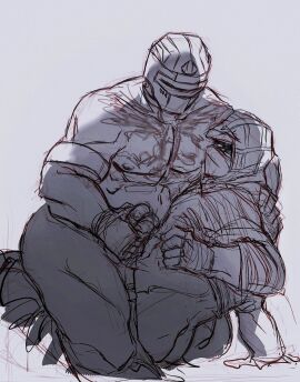 2boys bottomless clothed_male fingerless_gloves frottage gay handjob helmet kapkan_(rainbow_six) kulo_75 male male_only masked masked_male muscular muscular_male mutual_masturbation no_visible_face nude nude_male on_lap pencil_(artwork) rainbow_six_siege tachanka_(rainbow_six) tattoos yaoi