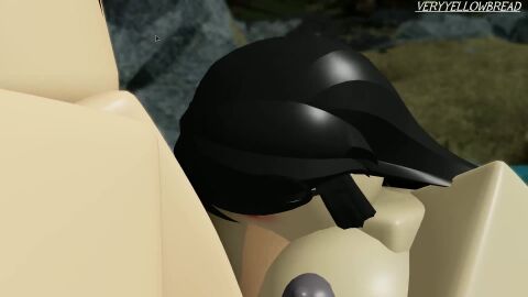 1boy 1boy1girl big_breasts black_hair blowjob blush breasts fellatio female loop looping_animation male pale-skinned_female pale_skin roblox robloxian sound tagme veryyellowbread video white_skin worship