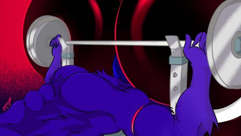 ass avian avian_humanoid bara beefy_demon_acc big_ass big_butt bubble_ass bubble_butt corviknight crow demon ethan_(beefy_demon_acc) exercise exercise_equipment facesitting gay male muscular muscular_male original_characters pokemon_(species) round_ass round_butt shiny_butt sitting_on_micro sitting_on_person yaoi