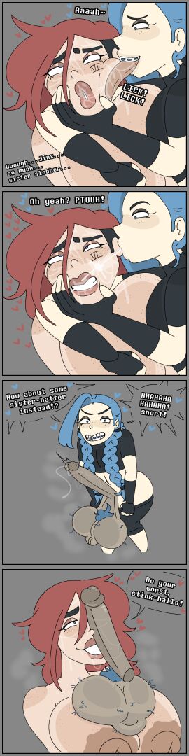 1futa 1girls adultery after_kiss age_difference arcane arcane_jinx arcane_vi balls_on_breasts big_areola big_balls big_breasts big_lips big_nipples black_eyebrows blue_eyes blue_hair blush boner braces braid brat bratty chubby chubby_female comic comic_page comic_strip covered_in_saliva dark_penis darkened_genitalia dialogue embrace embracing english english_text erection eye_bags eyebags eyebrow_slits eyeshadow face_lick face_licking fat_balls femsub fingerless_gloves freckles freckles_on_breasts freckles_on_face freckles_on_shoulders futa_on_female futadom futanari grabbing_face grabbing_head hairy_balls huge_balls huge_breasts huge_lips imminent_oral imminent_penetration imminent_sex incest jinx_(league_of_legends) jinx_moves_in! large_breasts league_of_legends licking licking_face light-skinned_female light-skinned_futa light-skinned_futanari light_skin little_sister long_penis massive_balls mature mature_female mature_woman milkbuni older_female older_sister older_sister_and_younger_sister penis_on_face precum pubic_hair pulling_down_pants red_hair red_lipstick redhead_female restrained revealing_penis rolling_eyes saliva saliva_drip saliva_on_face saliva_string saliva_trail shaved_side side_view sister_and_sister sisters slobber smile spit spit_trail spitting spitting_on_face steam tattoo text thick thick_eyebrows thick_lips tight_clothing tongue tongue_out twin_braids undressing vi white_girl white_woman younger_dom_older_sub younger_futa younger_sister