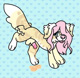 6_nipples animal_genitalia animal_penis belly_nipples bodily_fluids canid canine canine_genitalia canine_penis canis domestic_dog feral feral_only floppy_ears fluffy fluffy_tail futanari genital_fluids genitals hair hip_wings intersex male mammal mixed_breed moth_(remruff) multi_nipple nipples paws peeing penis pink_hair pink_nose pink_penis pink_tongue raised_leg remruff sheath solo tail teal_eyes tongue tongue_out unusual_anatomy unusual_anatomy_placement unusual_wing_placement urinating_on_floor urine urine_on_ground urine_pool urine_stream watersports wings