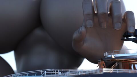 2girls 3d ass big_ass big_breasts big_thighs breasts endlessrain0110 female female_focus giant_ass giant_breasts giant_female giantess huge_breasts human large_ass large_breasts legs light-skinned_female light_skin macro macro_female mature mature_female original original_character original_characters