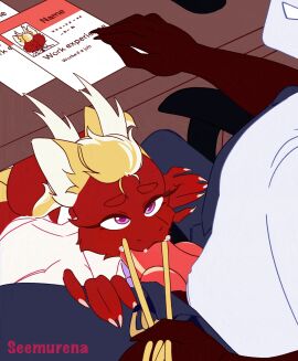 2d_animation animal_genitalia animal_penis animated anthro asian_mythology ass blonde_hair bodily_fluids body_hair bottomwear bound canine_genitalia canine_penis claws clothing cum cum_drip cum_in_mouth cum_inside cum_on_face cum_on_penis desk digital_drawing_(artwork) digital_media_(artwork) digitigrade dragon dripping duo east_asian_mythology eastern_dragon ejaculation erection fellatio fingers fluffy fluffy_ears fluffy_hair fluffy_tail fur furniture genital_fluids genitals hair hi_res horn job_interview knot knotted_penis male male/male male_penetrated male_penetrating male_penetrating_male mammal multicolored_body multicolored_fur multicolored_hair mythological_creature mythological_scalie mythology office oral pants penetration penile penile_penetration penis purple_eyes red_body red_fur red_hair scalie seemurena sex shirt short_playtime table tail tail_tuft throbbing throbbing_penis topwear tuft under_the_table vitamin_c_(forwardpickup) whisker_pull whiskers yellow_body yellow_fur