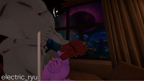 ass big_ass big_breasts blowjob breasts deltarune erp female susie_(deltarune) vrchat vrchat_avatar