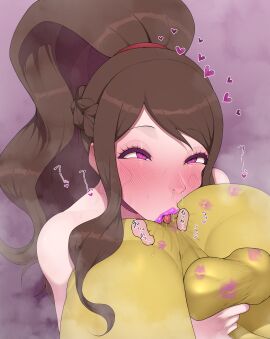 blush eating_ass hi_res hilda_(pokemon) hypno kiss_mark kiss_marks nintendo pixiv pokemon pokemon_(species) puritika rimming straight