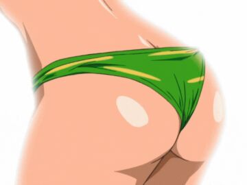 1girls animated animated_gif ass big_breasts blush bursting_breasts cleavage clitoris_bulge embarrassed erect_nipples fit_female green_hair hard_nipples hydra_(ufo_princess_valkyrie) lipstick long_hair maroon_eyes navel nipple_bulge nipples nipples_visible_through_clothing perky_breasts perky_nipples revealing_clothes shiny_skin skin_tight skindentation slim_waist swimsuit tan_body tight_clothing tight_fit tomboy two-piece_swimsuit ufo_princess_valkyrie valkyrie