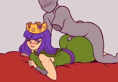 1girls archer_queen_(clash_of_clans) ass breasts buttjob clash_(series) clash_of_clans clash_royale clothed_sex fart fart_fetish female keloku sex supercell