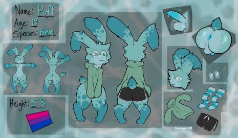 2024 absurd_res anthro anthro_only anus ass athletic athletic_wear backsack balls ballsack bisexual bisexual_pride_colors blue_anus blue_eyes bottomless bottomwear chest_tuft clothed clothing digital_media_(artwork) eyewear female femboy fur fur_markings genitals glasses gym_bottomwear gym_shorts hi_res hoodie hoodie_only humanoid_genitalia humanoid_penis lagomorph legwear leporid lgbt_pride male male_only mammal markings model_sheet neck_tuft penis perineum presenting pride_colors pseudokym rabbit shorts solo tail text thigh_highs topwear topwear_only tuft