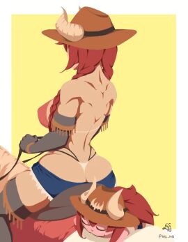 1girls 2d 2d_animation animated artist_signature ass big_ass big_breasts big_butt bikini bikini_bottom bikini_top bouncing bouncing_ass bouncing_breasts bouncing_butt braid braided_hair breasts cowboy_hat cowgirl dragon_girl dragon_horns fan_mascot_(vtuber) female female_focus female_only gecko gecko_(zentreya) horns horse horse_riding horseback_riding rear_view red_hair skindentation sleeping tan-skinned_female tan_skin thick thick_thighs virtual_youtuber vshojo xuxu_(artist) zentreya