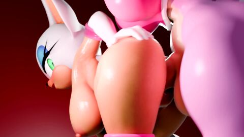 amy_rose anthro anthro_penetrated big_ass big_breasts cum_inside furry futa_on_female futanari rouge_the_bat rouge_the_bat_(cosplay) sex sfmoclock shorter_than_10_seconds sonic_(series) sonic_the_hedgehog_(series) sound tagme vaginal_penetration video