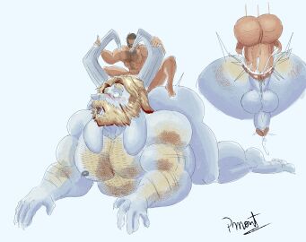 absurd_res anal anal_orgasm anal_sex anthro arm_hair asgore_dreemurr ass ass_up balls beard belly big_penis bodily_fluids body_hair boner boss_monster_(undertale) bovid caprine chest_hair cum cum_in_ass cum_inside cum_while_penetrated duo ejaculation erection eyebrows facial_hair from_behind_position gay genital_fluids genitals goat hairy hi_res horn human lying male male/male male_only mammal musclebear muscular muscular_anthro muscular_male nude on_front orgasm orgasm_face penetration penis penis_size_difference pinumontbalou sex size_difference small_dom_big_sub tongue tongue_out undertale undertale_(series)