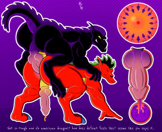 2024 all_fours american_dragon:_jake_long anal anal_sex animal_genitalia animal_penis anthro artist_name ass big_penis black_body black_hair black_nose black_scales black_tail bodily_fluids canine_genitalia canine_penis clenched_teeth closed_eyes colored_cum cum cum_in_ass cum_inside dark_dragon_(american_dragon) digital_media_(artwork) disney dragon duo ejaculation english_text exclamation_point from_behind_position gay genital_fluids genitals green_hair hair hi_res impregnation internal internal_anal intraspecies itsme_hilo jake_long knot knotting male male/male male_impregnation male_only male_penetrated male_penetrating male_penetrating_male multicolored_body multicolored_hair multicolored_scales mythological_creature mythological_scalie mythology orange_body orange_scales orange_tail orgasm ovum penetration penile penile_penetration penis penis_in_ass perching_position precum purple_background purple_body purple_cum purple_hair purple_scales purple_tail question_mark rear_view red_body red_ears red_scales red_tail scales scalie sex sharp_teeth simple_background sperm_cell tail teeth text three-quarter_view two-tone_body two-tone_hair two-tone_scales two-tone_tail unusual_bodily_fluids unusual_cum unusual_genital_fluids yellow_eyes