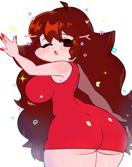 4_fingers ass big_ass big_breasts breasts female friday_night_funkin girlfriend_(friday_night_funkin) no_desi1 tagme upskirt