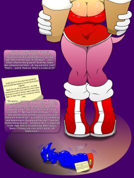 absurd_res amy_rose breasts cleavage clothed clothing dildo dildo_transformation duo eulipotyphlan female gender_transformation hedgehog hi_res larger_female mammal myicrolewdz nipples rule_63 sega sex_toy sex_toy_transformation shrinking size_difference size_transformation sonic_the_hedgehog sonic_the_hedgehog_(series) thick_thighs transformation xxbluespinxx