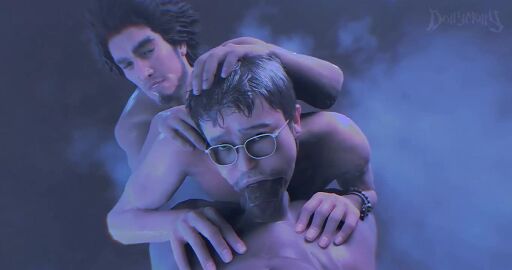3boys 3d 3d_animation animated assisted_fellatio big_penis blowjob deepthroat dick dollymolly323 eric_tomizawa facial_hair forced_oral gagging gagging_noise gay gay_blowjob gay_male gay_sex glasses hand_on_head hand_on_shoulder holding holding_head ichiban_kasuga like_a_dragon_(series) looking_at_viewer male male/male male_focus male_only penis pov ryuu_ga_gotoku shower shower_sex sound steam tagme threesome video watch wet_hair yakuza_(series) yaoi