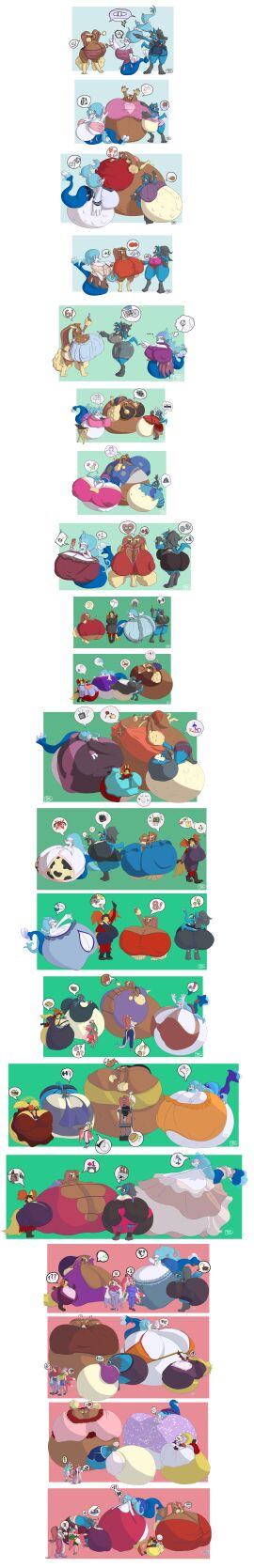 absurd_res ass_expansion belly_expansion breast_expansion delilah_(trcfan) delphox hyper_ass hyper_belly hyper_breasts hyper_pregnancy kari_(trcfan) laura_(trcfan) lopunny lucario lurantis mamalop_(trcfan) maria_(trcfan) mienshao minni_(trcfan) pokemon pokemon_(species) pregnancy_progression pregnant primarina tight_clothing trcfan