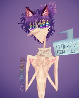 breasts brighteyes cat_ears cat_girl glasses long_fingers no_sex purple_hair roblox roblox_admins robloxian scarf