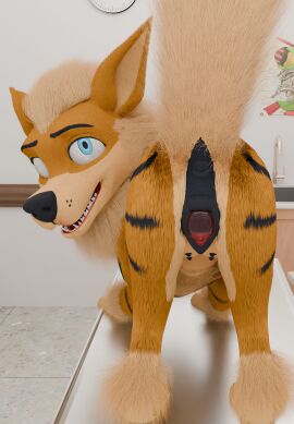 3d anatomically_correct anatomically_correct_anus anatomically_correct_genitalia anatomically_correct_pussy animal_genitalia animal_pussy anus arcanine canine_genitalia canine_nipples canine_pussy cervical_penetration cervix clitoral_fossa clitoris digital_media_(artwork) dildo exam_table examination_room examination_table female feral generation_1_pokemon genitals hi_res nintendo penetration pokemon pokemon_(species) pussy redneck_redoubt sex_toy solo transparent_dildo transparent_sex_toy vaginal_penetration