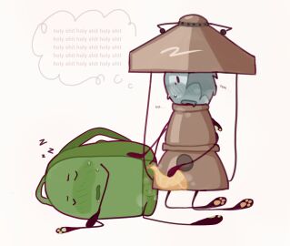 2boys airy_(hfjone) asleep backpack_(hfjone) backpackussy breathing_heavily breathing_noises cuntboy cuntboy/male drooling gay green_pawpads heavy_breathing hfj_one hfjone hi_res imminent_rape implied_rape intersex liam_plecak_(hfjone) male male_focus maledom malesub noncon nonconsensual nyaanpaws_(artist) object_show object_shows panicking paws penis penis_out pussy somnophilia steamy_penis steamy_pussy sweating tentacle tentacle_penis thought_bubble yaoi yellow_pawpads yellow_penis zzz