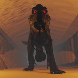 3d 3d_animation animal_genitalia animated balls blender blender_(software) blender_cycles cock dinosaur feral humping humping_air medial_ring multiple_views presenting presenting_penis red_eyes sharp_teeth simple_background sound steam t-rex tagme tapering_penis tar tar_creature text throbbing throbbing_penis tongue tongue_out tyrannosaurid tyrannosaurus tyrannosaurus_rex video waving_penis yakuman_player_(artist)