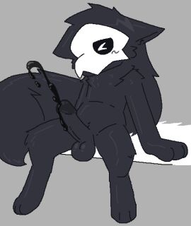 anthro balls black_body black_cum black_fur black_sclera blush bodily_fluids canid canine canis changed_(video_game) colored_cum cum cumshot ejaculation fur genital_fluids genitals humanoid humanoid_genitalia male male_focus male_only mammal mask mylastarchive penis pupils puro_(changed) simple_background solo tail unusual_bodily_fluids unusual_cum unusual_genital_fluids white_pupils wolf