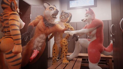 3d abs animal_genitalia animal_penis anthro areola arm_pull ass athletic athletic_anthro athletic_female athletic_male balto_(series) big_breasts black_hair black_pussy breasts brown_body brown_eyes brown_fur canid canine canine_genitalia canine_penis canis cheek cheetah chenira_(johnwulffe) claws countershading crotch_tuft digital_media_(artwork) domestic_dog dreamworks eyewear facial_markings falling_over felid feline felis female fist fur genitals glasses group guarez_(johnwulffe) hair head_markings hi_res husky inside jenna_(balto) johnwulffe knot kung_fu_panda locker_room long_hair male male/female mammal maned_wolf markings master_tigress medium_breasts muscular muscular_anthro muscular_female neck_tuft nipples nordic_sled_dog open_mouth orange_body orange_fur pantherine penis pink_nipples pussy red_body red_fur red_penis side_boob spitz spots spotted_body spotted_fur standing striped_body striped_fur stripes tail teeth tiger tuft under_boob universal_studios whiskers yellow_body yellow_eyes yellow_fur