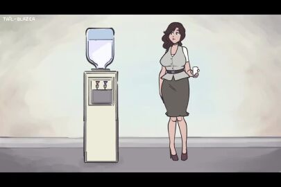 1girls animated ass ass_expansion belly_expansion blueberry blueberry_inflation breast_expansion breast_growth breast_growth_(enlargement) breast_inflation breasts brown_hair buckle butt_expansion butt_inflation button_down_shirt button_gap cleavage expansion female female_focus female_only growth inflation ko_clover large_ass mp4 office office_clothing office_lady original original_character skirt sound spherical_inflation stomach_noises tail-blazer thick_thighs thighs tight_clothing video voice_acted wide_hips