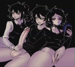 1boy 2girls andrew_graves ashley_graves balls ballsack black_hair brother brother_and_sister cock dick erect_penis erection genitals green_eyes hair handjob huge_cock human incest lord_moku masturbation mother mother_and_daughter mother_and_son pale-skinned_female pale-skinned_male pale_skin penis pink_eyes pussy qpafterhoursch renee_graves rinkegato scrotum shiroo_va sibling siblings sister tagme testicles the_coffin_of_andy_and_leyley vagina video voice_acted