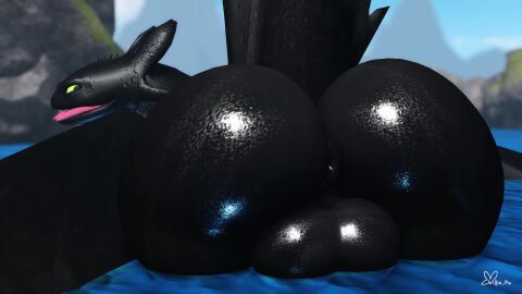 1boy 3d 3d_(artwork) 3d_animated 3d_animation 3d_art 3d_artwork 3d_background 3d_model animated anus ass balls big_butt black_body black_skin digital_media_(artwork) dragon dreamworks european_mythology feral genitals glistening glistening_body green_eyes hi_res high_framerate hill how_to_train_your_dragon huge_butt inviting looking_at_viewer male mythological_creature mythological_scalie mythology no_sound presenting presenting_hindquarters raised_tail scalie shaking_butt smile solo tagme tail tongue tongue_out toothless video water watermark western_dragon wet willie_piv