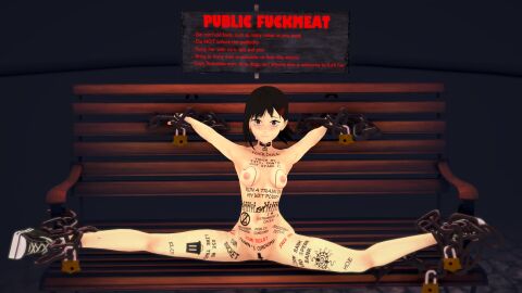 1080x1920 3d anime anime_style bdsm body_writing bondage chained chains chainsaw_man cumdump female free_use goldieecchi hd higashiyama_kobeni koikatsu koikatsu! koikatu padlock public public_use self_upload