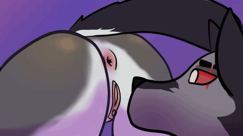 anglestouge animated anthro canid canid_demon canine cunnilingus demon duo female furry hellhound helluva_boss loona_(helluva_boss) male male/female mammal mythological_canine mythological_creature mythology oral pussy sex vaginal_penetration vortex_(helluva_boss)