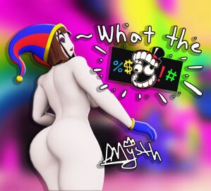 1girls 3d female glitch_productions pomni pomni_(the_amazing_digital_circus) tagme the_amazing_digital_circus