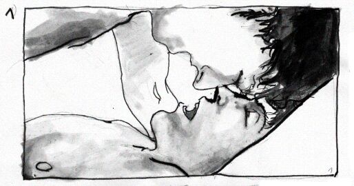 animated black_and_white face_closeup fucking gay john_lennon male male/male mclennon no_visible_genitalia passionate paul_mccartney the_beatles yaoi