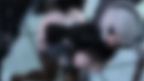 1boy 1girls 3d ambiguous_penetration animated areolae ass backshots bent_over breasts clapping_cheeks clothing darsovin female from_behind gigas_(tekken) huge_cock jiggle male nier nier:_automata nipples nude open_mouth penetration penis pounding sex short_hair size_difference sound sound_edit source_filmmaker spread_legs straight tagme thighhighs video yorha_2b